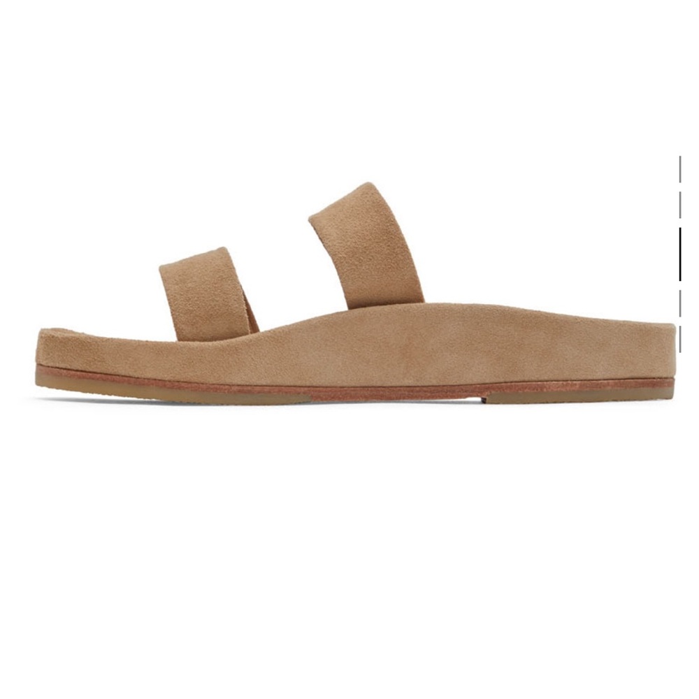 Lauren Manoogian Beige Suede Band Sandals